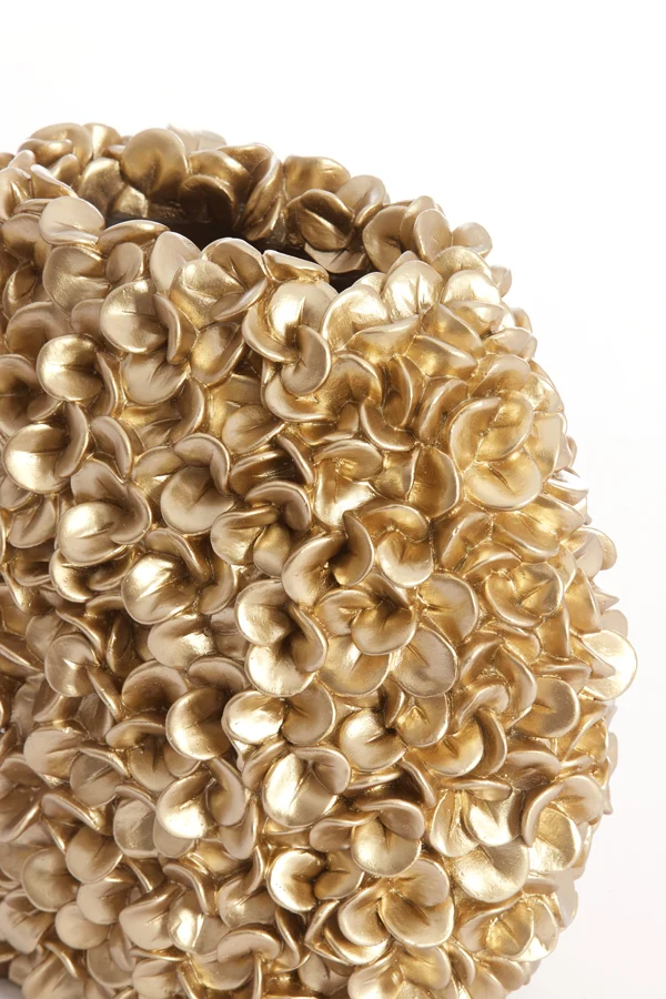 Vase deco 44x20,5x38,5 cm PHYLIA gold