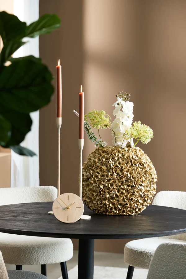 Vase deco 44x20,5x38,5 cm PHYLIA gold