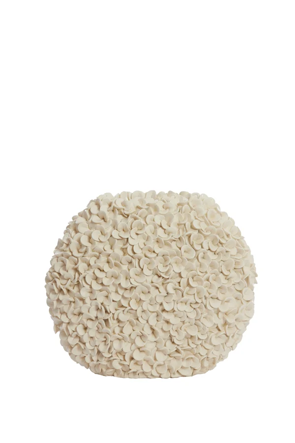 Vase deco 44x20,5x38,5 cm PHYLIA cream