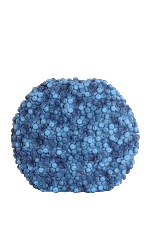 Vase deco 44x19x37 cm BERRIES dark blue