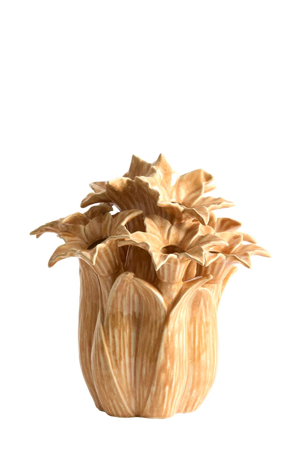 Vase deco 26,5x28 cm SAMPAGA ceramics orange