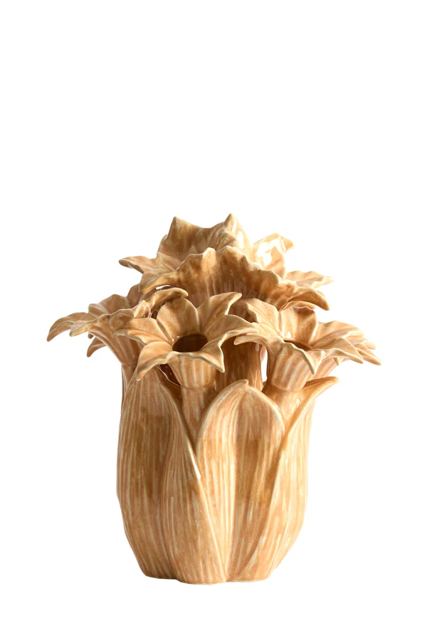 Vase deco 26,5x28 cm SAMPAGA ceramics orange