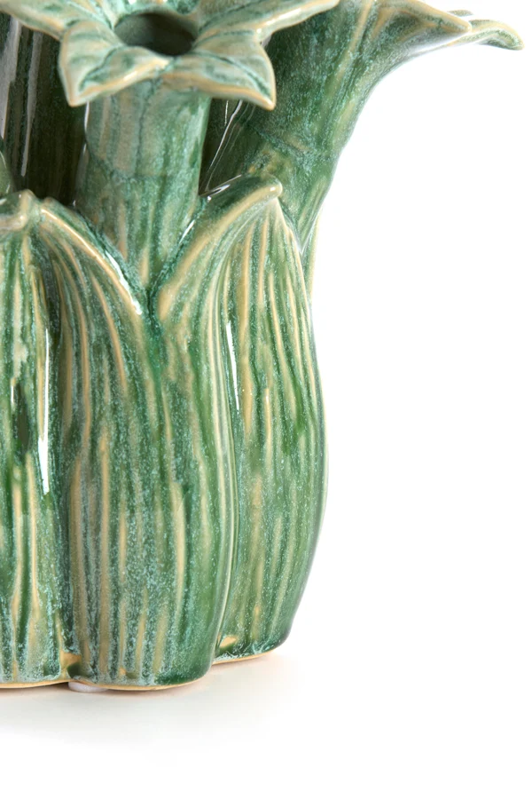 Vase deco 26,5x28 cm SAMPAGA ceramics blue-green