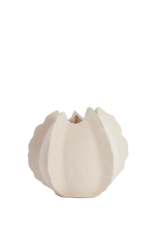 Vase deco 26,5x26x23 cm KELAPA ceramics cream