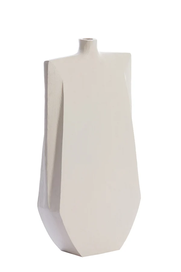 Vase deco 25x8x51 cm MAKAHA cream