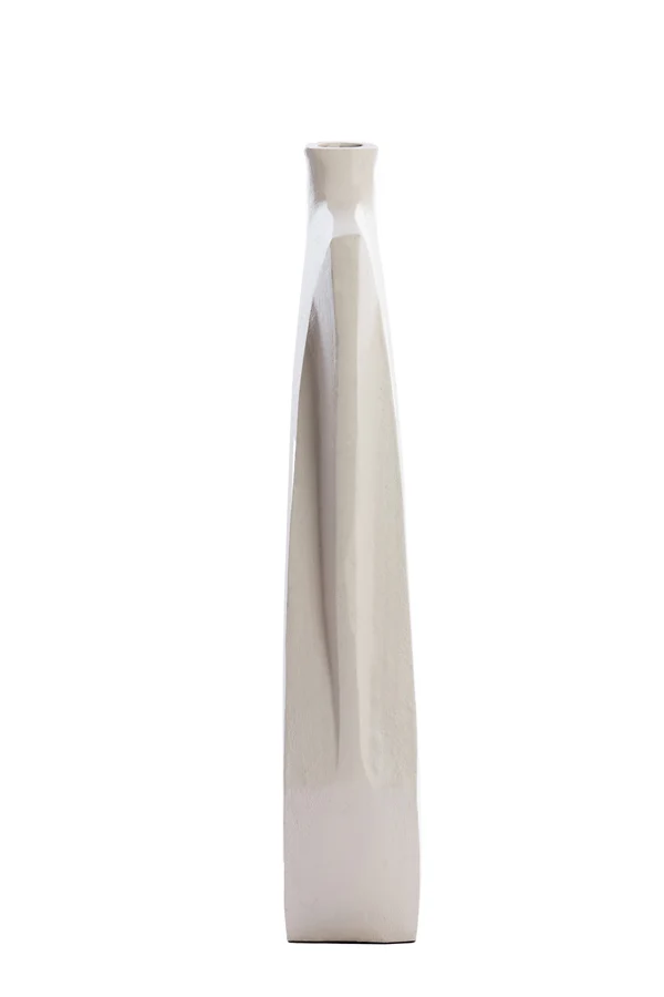 Vase deco 25x8x51 cm MAKAHA cream