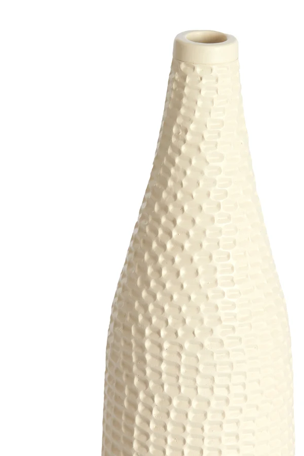 Vase deco 9,5x30 cm YASSO cream