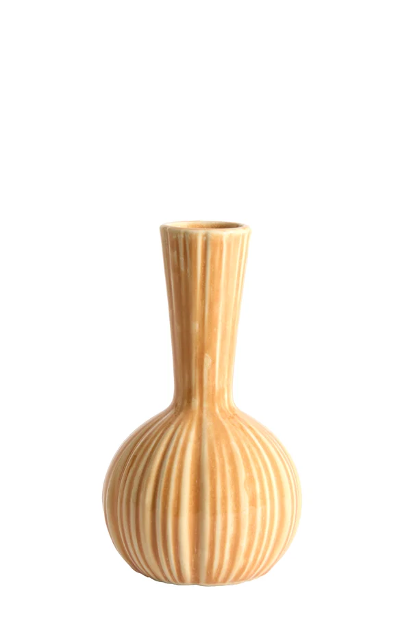 Vase deco 9,5x17 cm SHAREL ceramics orange