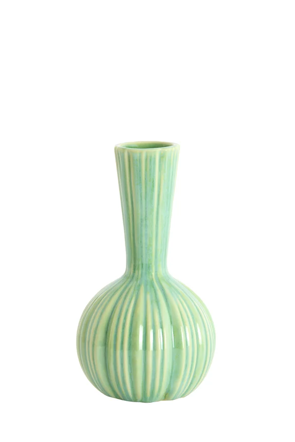 Vase deco 9,5x17 cm SHAREL ceramics mint green