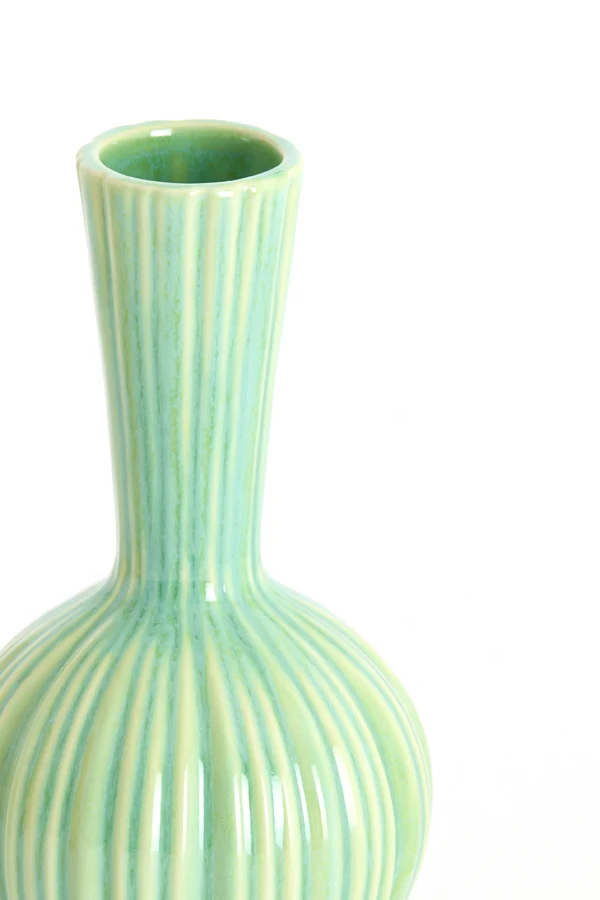 Vase deco 9,5x17 cm SHAREL ceramics mint green