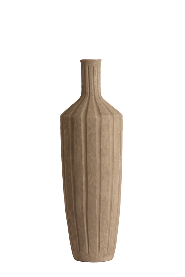 Vase deco 22,5x74 cm AYNA ceramics taupe