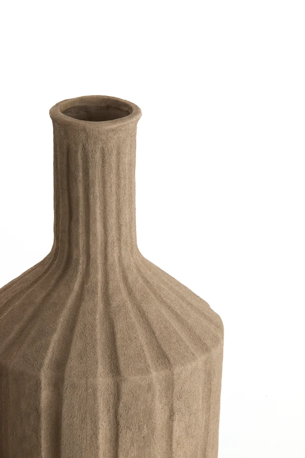 Vase deco 22,5x74 cm AYNA ceramics taupe