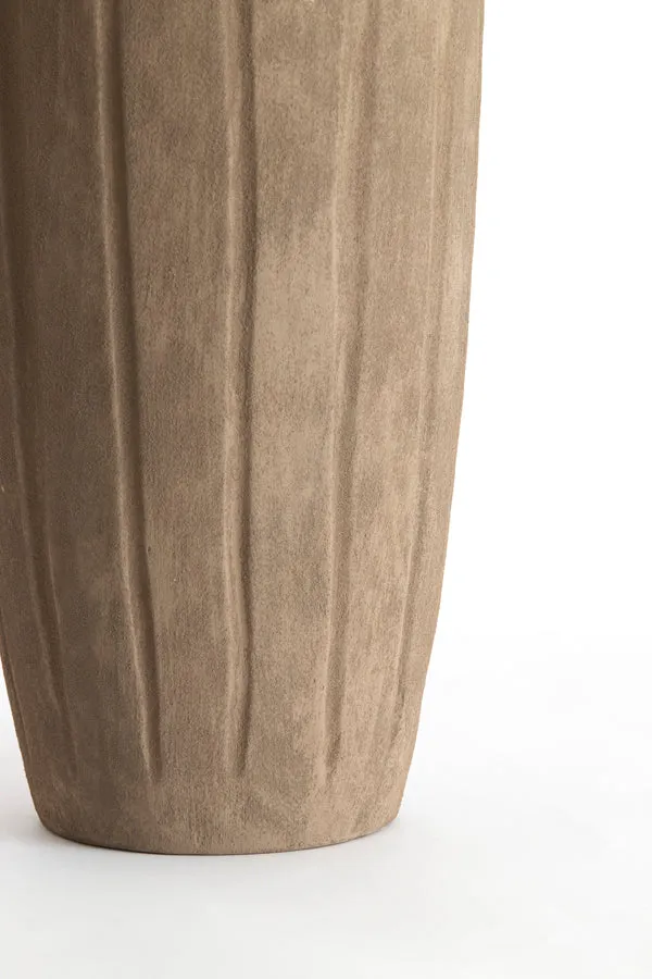 Vase deco 22,5x74 cm AYNA ceramics taupe
