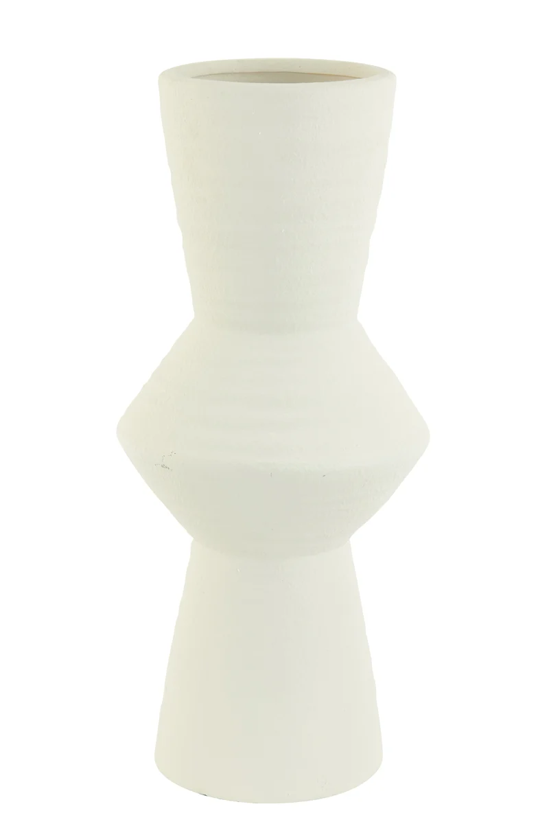 Vase deco 22,5x50,5 cm AYLA ceramics cream