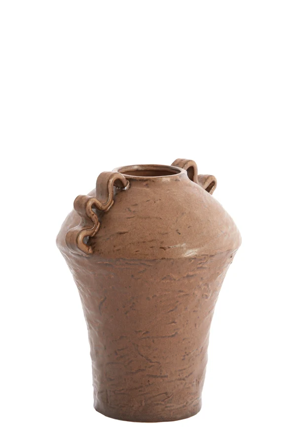 Vase deco 24x20,5x28 cm VOLCA ceramics brown