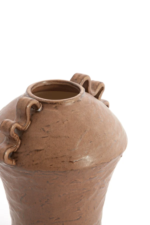 Vase deco 24x20,5x28 cm VOLCA ceramics brown