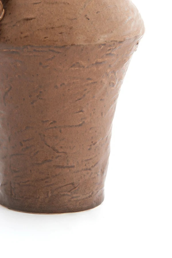 Vase deco 24x20,5x28 cm VOLCA ceramics brown