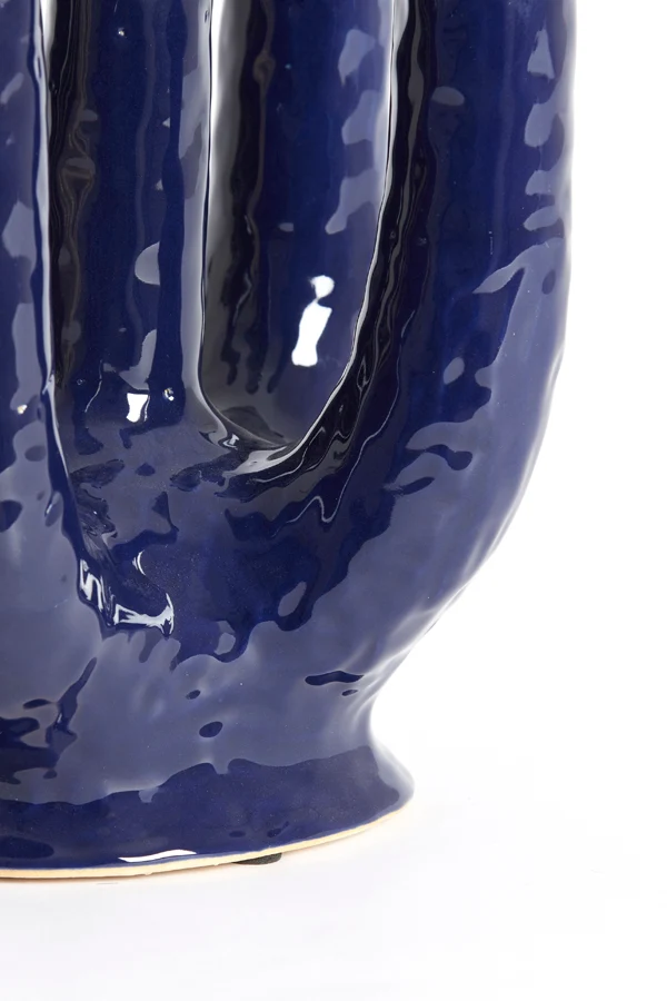 Vase deco 24x18x36 cm LEONJO ceramics dark blue