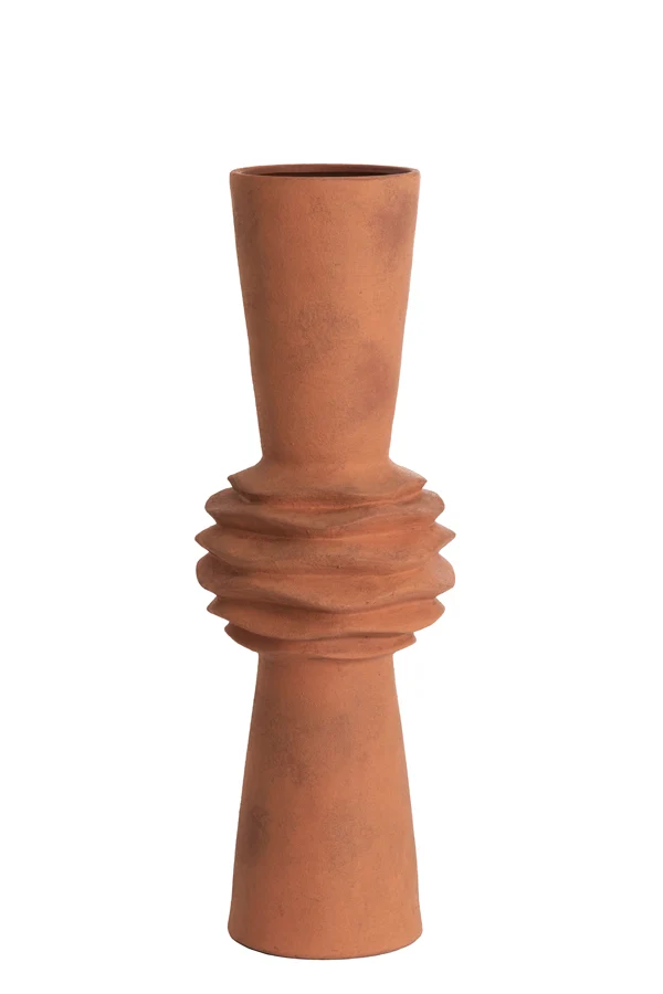 Vase deco 24,5x73 cm OLIVORA ceramics terra