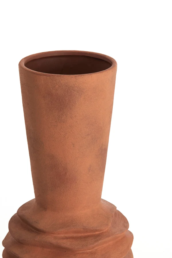 Vase deco 24,5x73 cm OLIVORA ceramics terra