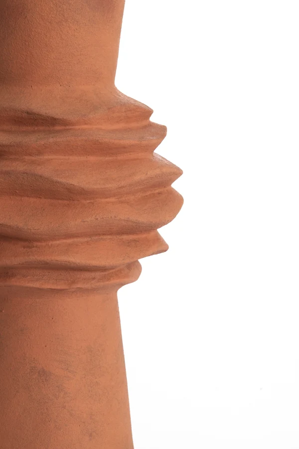 Vase deco 24,5x73 cm OLIVORA ceramics terra