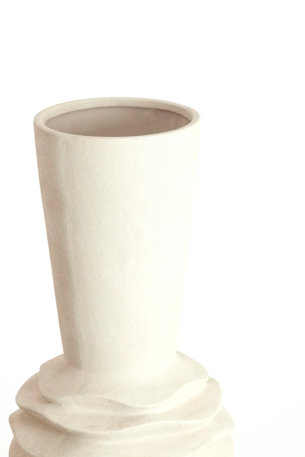 Vase deco 24,5x73 cm OLIVORA ceramics cream