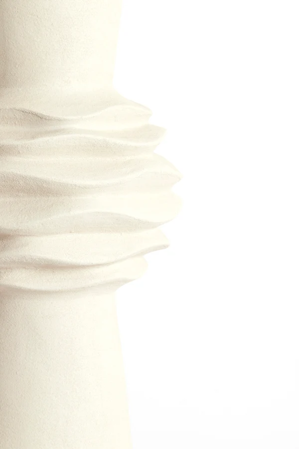 Vase deco 24,5x73 cm OLIVORA ceramics cream