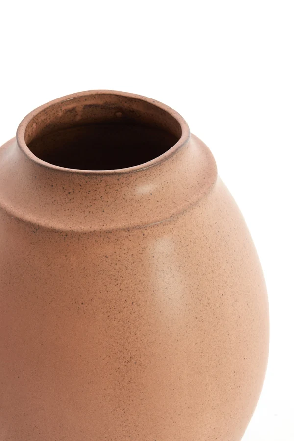 Vase deco 24,5x33,5 cm LOREA ceramics matt terra pink