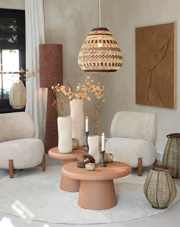 Wall ornament 90x2,5x120 cm ELINOR terra