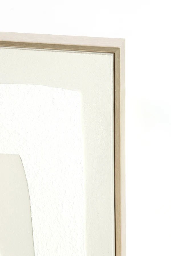 Wall ornament 80x3,5x80 cm NIEVES sand+cream