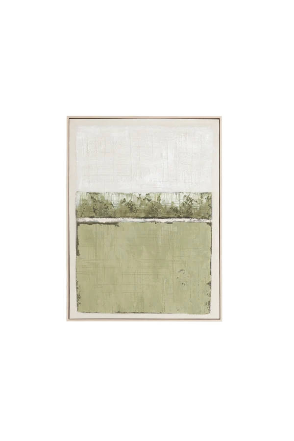 Wall ornament 60x3,5x80 cm MAREYA olive green+cream