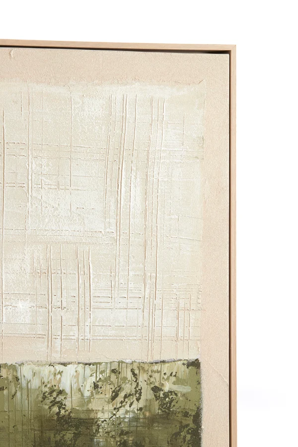 Wall ornament 60x3,5x80 cm MAREYA olive green+cream