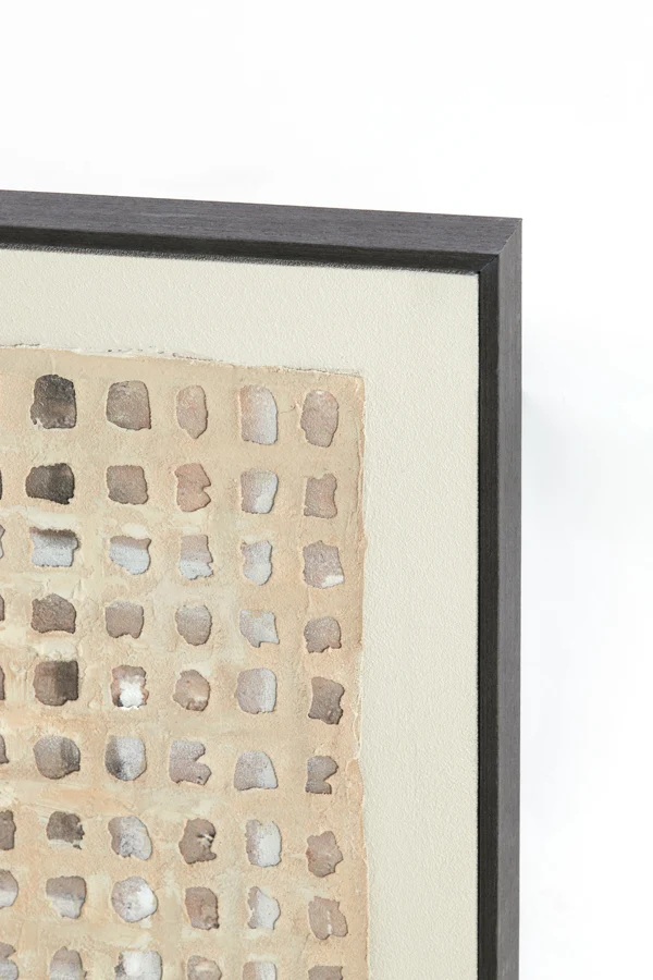 Wall ornament 60x3,5x80 cm DEHESA cream+sand+taupe