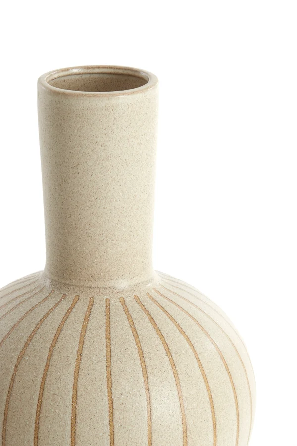 Vase deco 34x52 cm ULLOA ceramics matt sand+brown