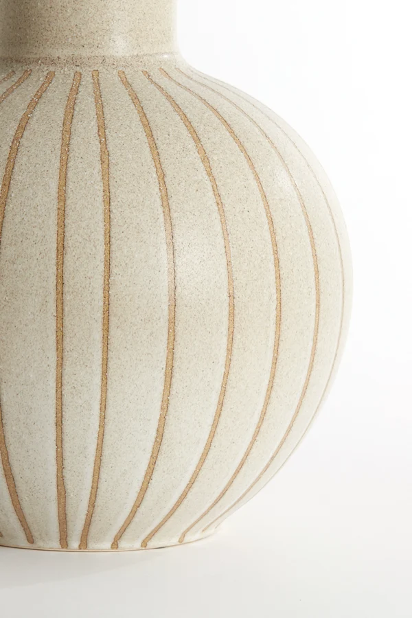 Vase deco 34x52 cm ULLOA ceramics matt sand+brown