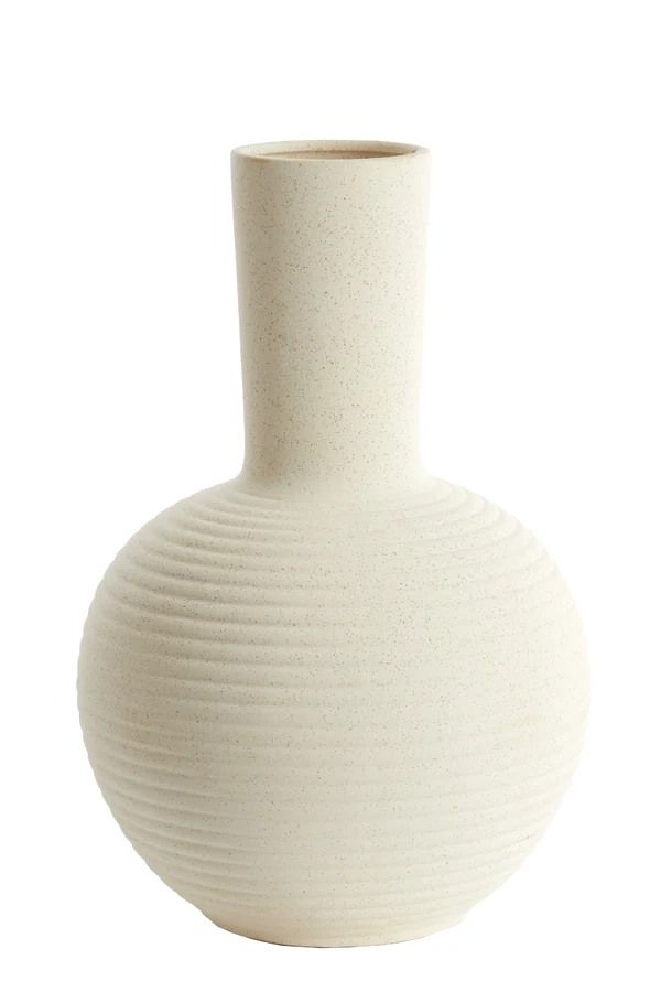 Vase deco 34x52 cm ULLOA ceramics matt cream