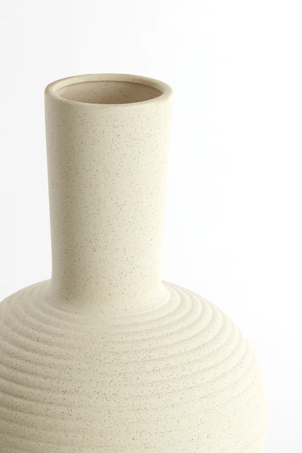 Vase deco 34x52 cm ULLOA ceramics matt cream