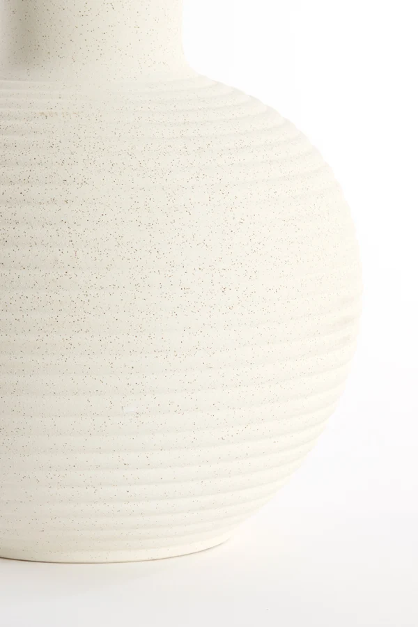 Vase deco 34x52 cm ULLOA ceramics matt cream