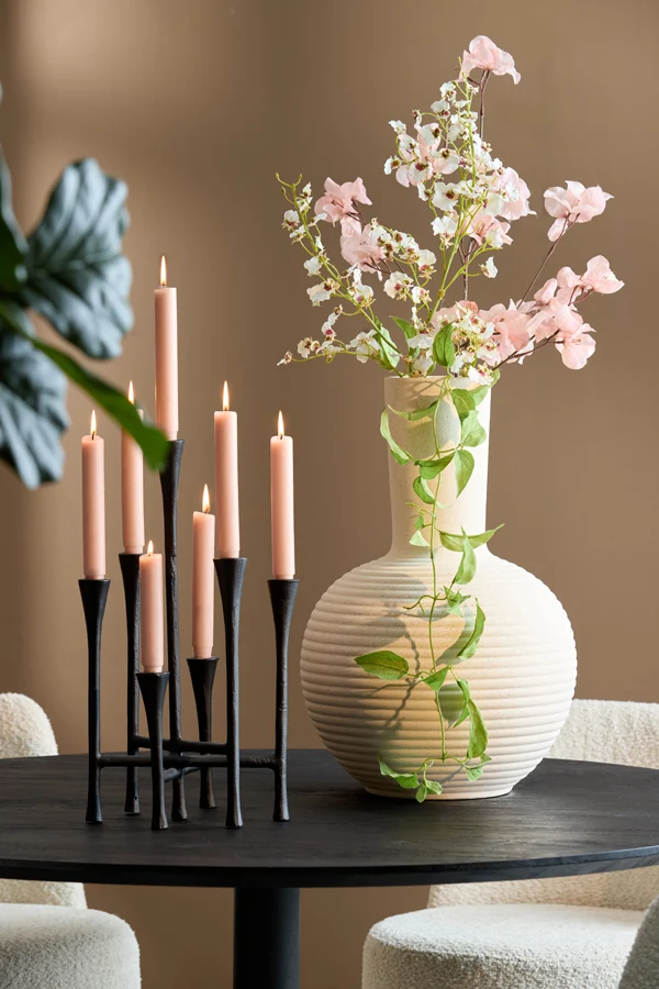 Vase deco 34x52 cm ULLOA ceramics matt cream