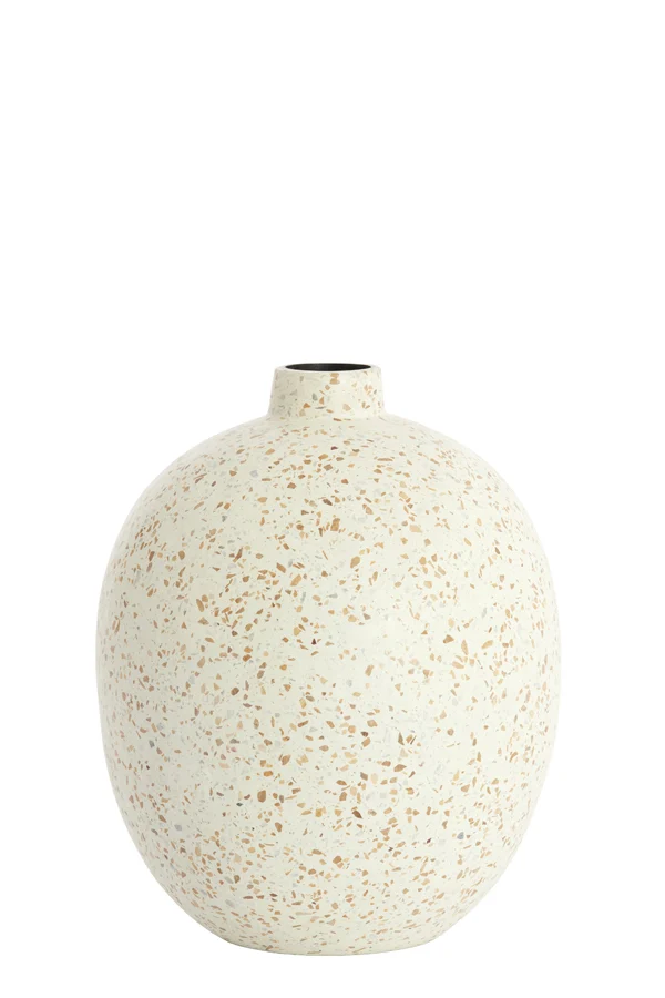 Vase deco 28x34 cm ORXETA terrazzo cream