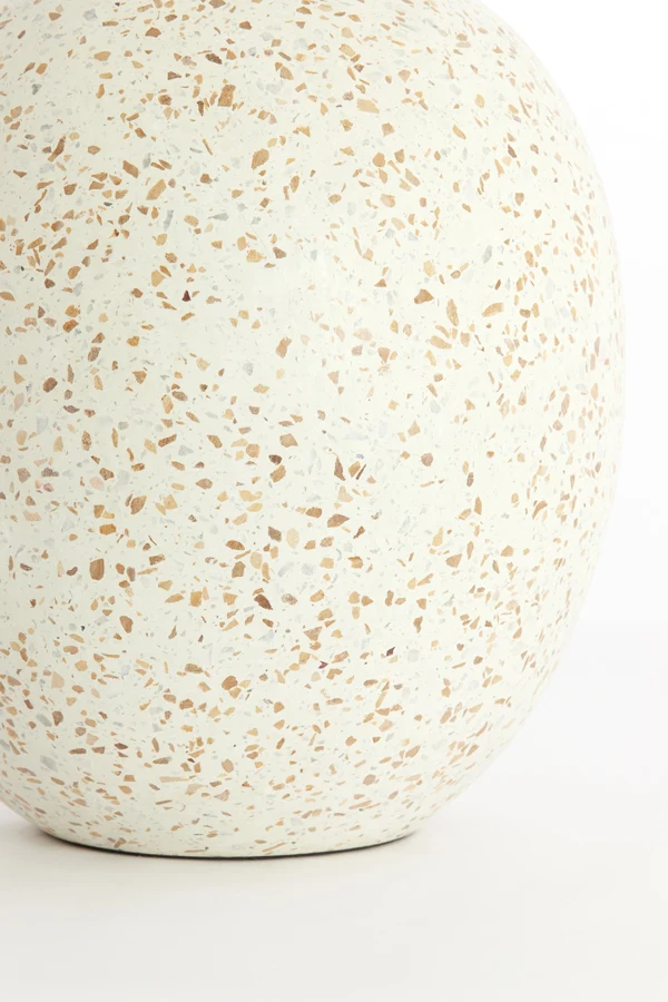 Vase deco 28x34 cm ORXETA terrazzo cream