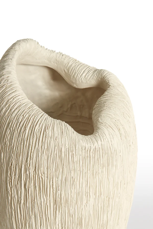 Vase deco 28x26,5x50 cm DENISA cream