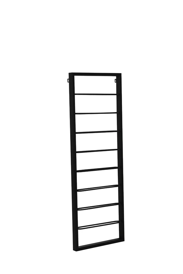 Wine rack 8 bottles 42x6x120 cm MACABEN black