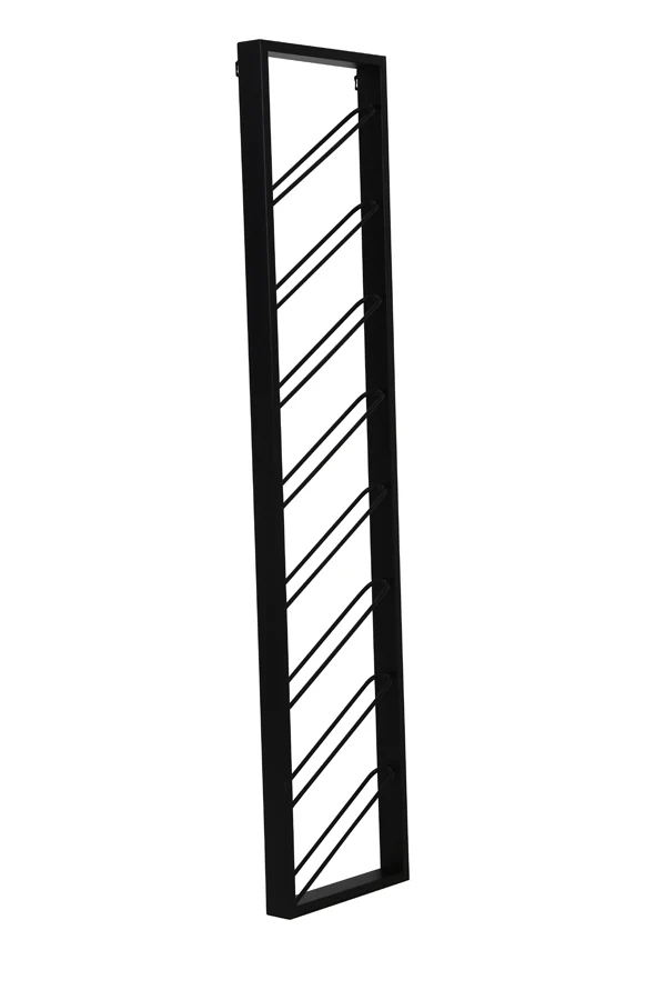 Wine rack 8 bottles 36x6x160 cm MALBEO black
