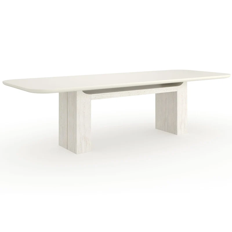 Overlap Rectangle Dining Table in Light