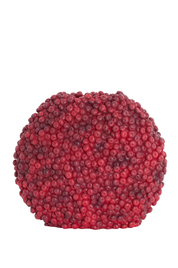 Vase deco 44x19x37 cm BERRIES burgundy