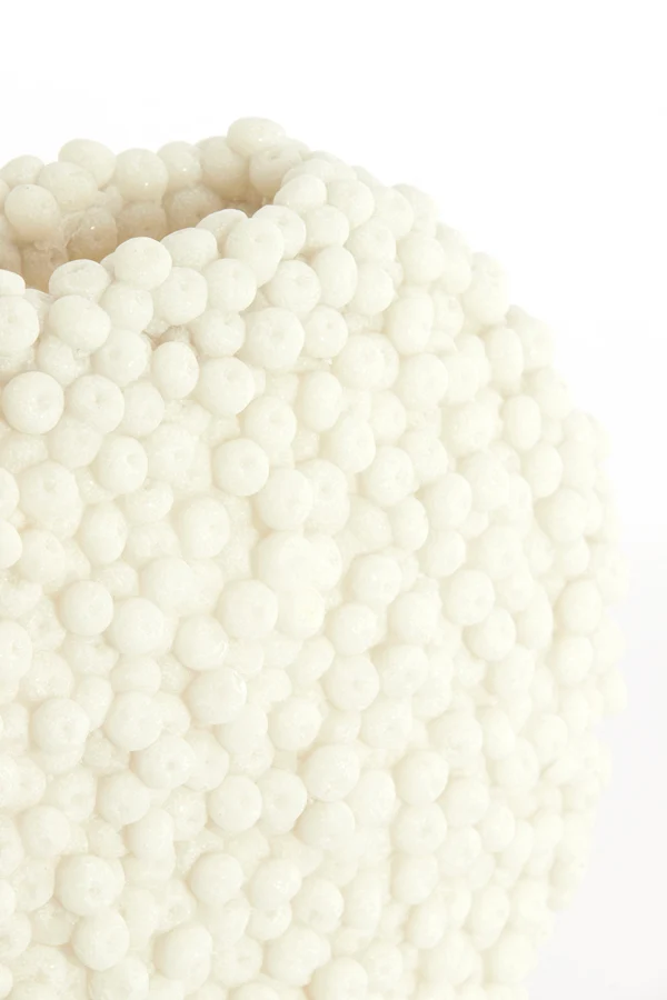 Vase deco 44x19x37 cm BERRIES beige