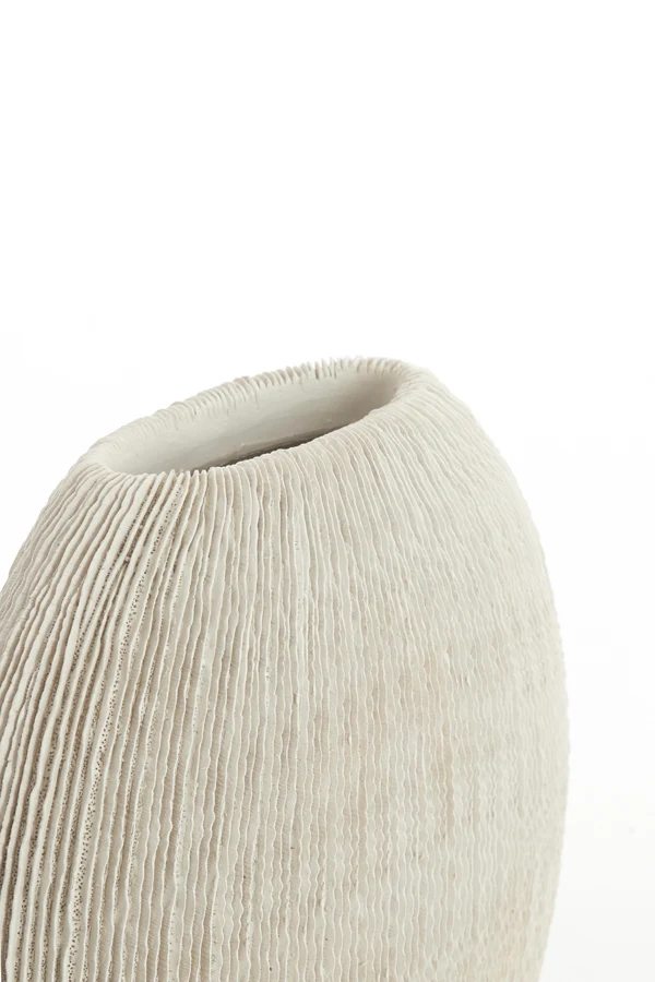 Vase deco 41x13x39,5 cm BUBIO cream