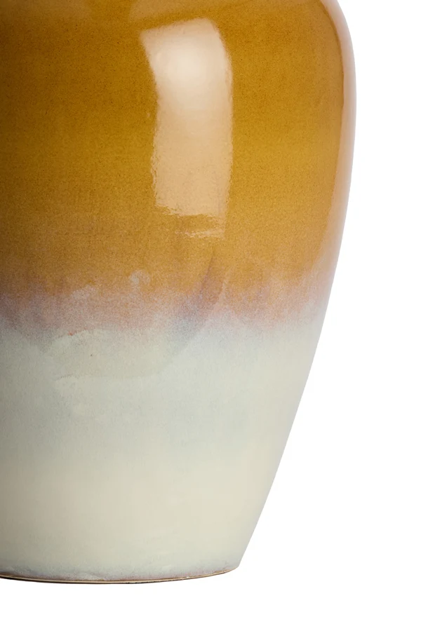 Vase deco 40x52 cm VALERIA ceramics ocher-cream