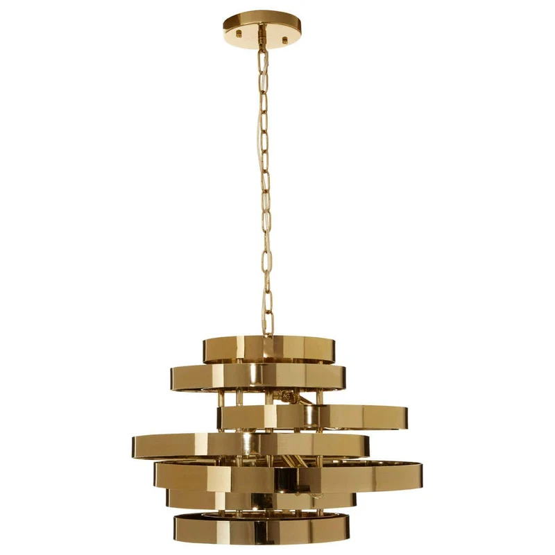 Alana 4 Bulb Gold Finish Pendant Lamp | OUTLET